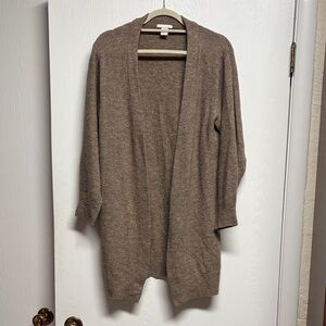 H&M Women's Tan Open-Front Cardigan
